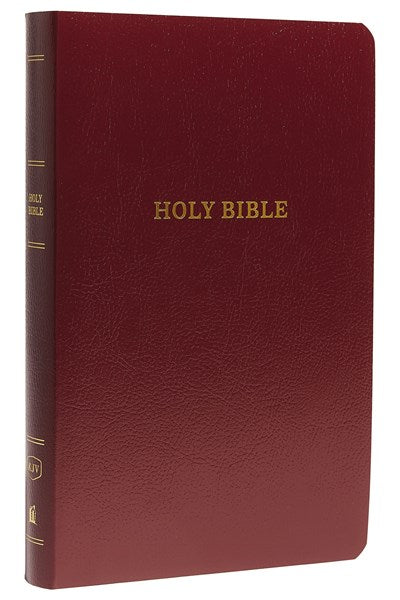 KJV Holy Bible: Gift and Award, Burgundy Leather-Look, Red Letter, Comfort Print: King James Version:  Holy Bible, King James Version