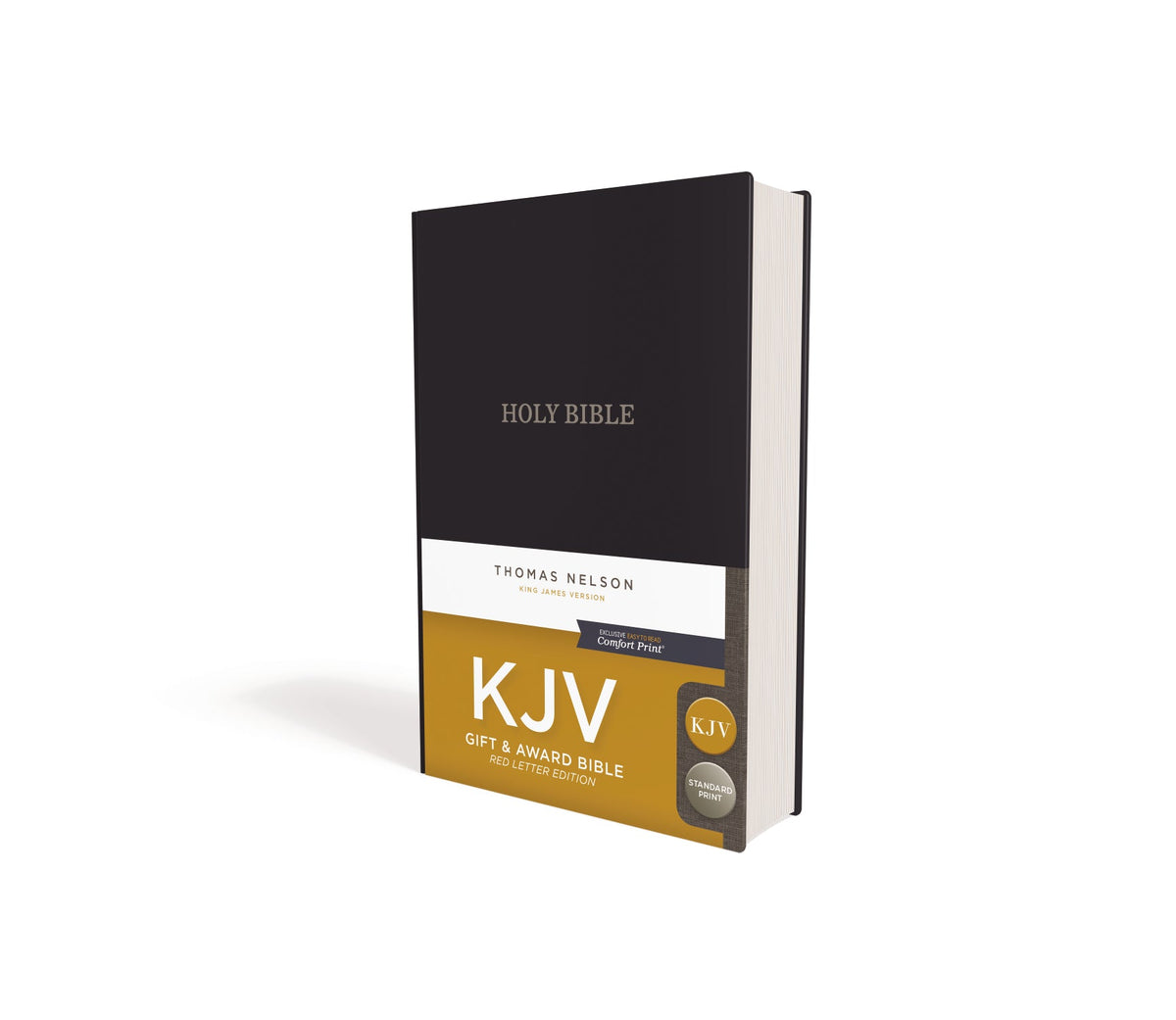 KJV Holy Bible: Gift and Award, Blue Leather-Look, Red Letter, Comfort Print: King James Version: Holy, product view 3