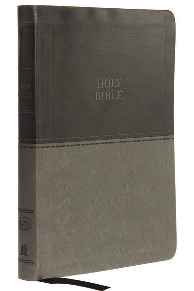 KJV, Value Thinline Bible, Large Print, Red Letter Edition, Comfort Print – Leathersoft™ Large Print, Charcoal