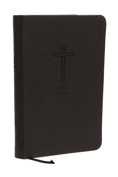 KJV, Value Thinline Bible, Compact, Red Letter, Comfort Print – Leathersoft™, Black by HarperCollins