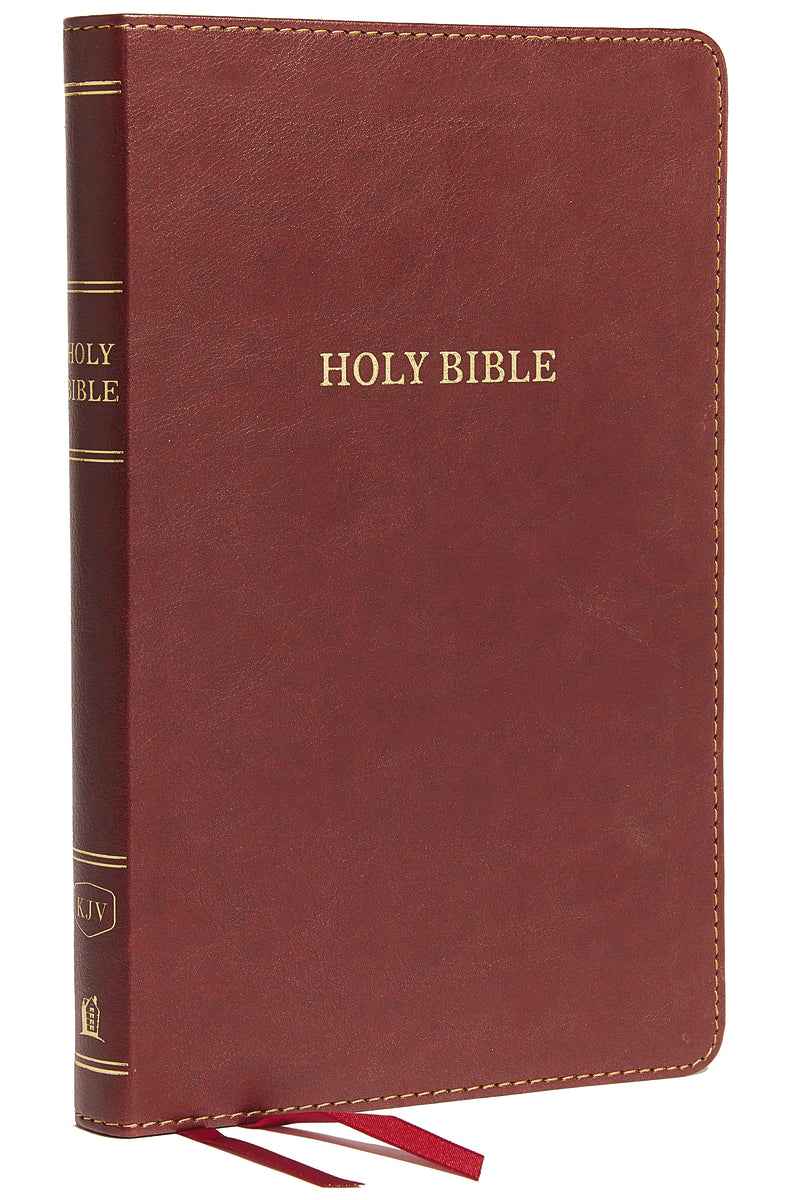 KJV, Thinline Bible, Red Letter Edition, Comfort Print: Holy Bible, King James Version – Leathersoft™, Burgundy