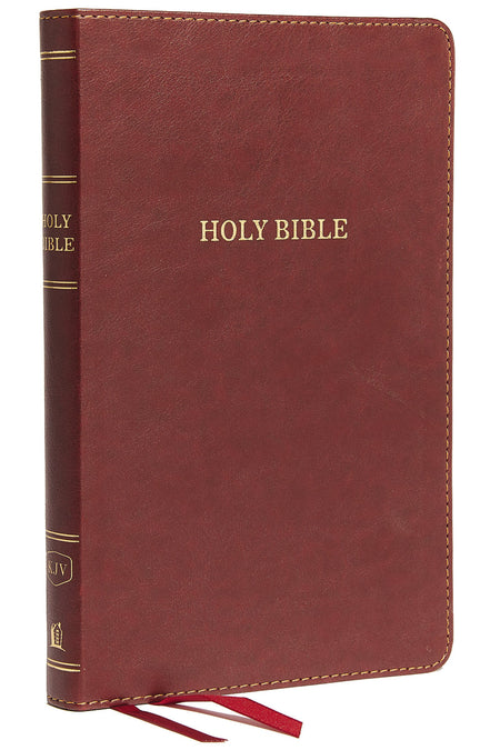 KJV, Thinline Bible, Red Letter Edition, Comfort Print: Holy Bible, King James Version – Leathersoft™, Burgundy