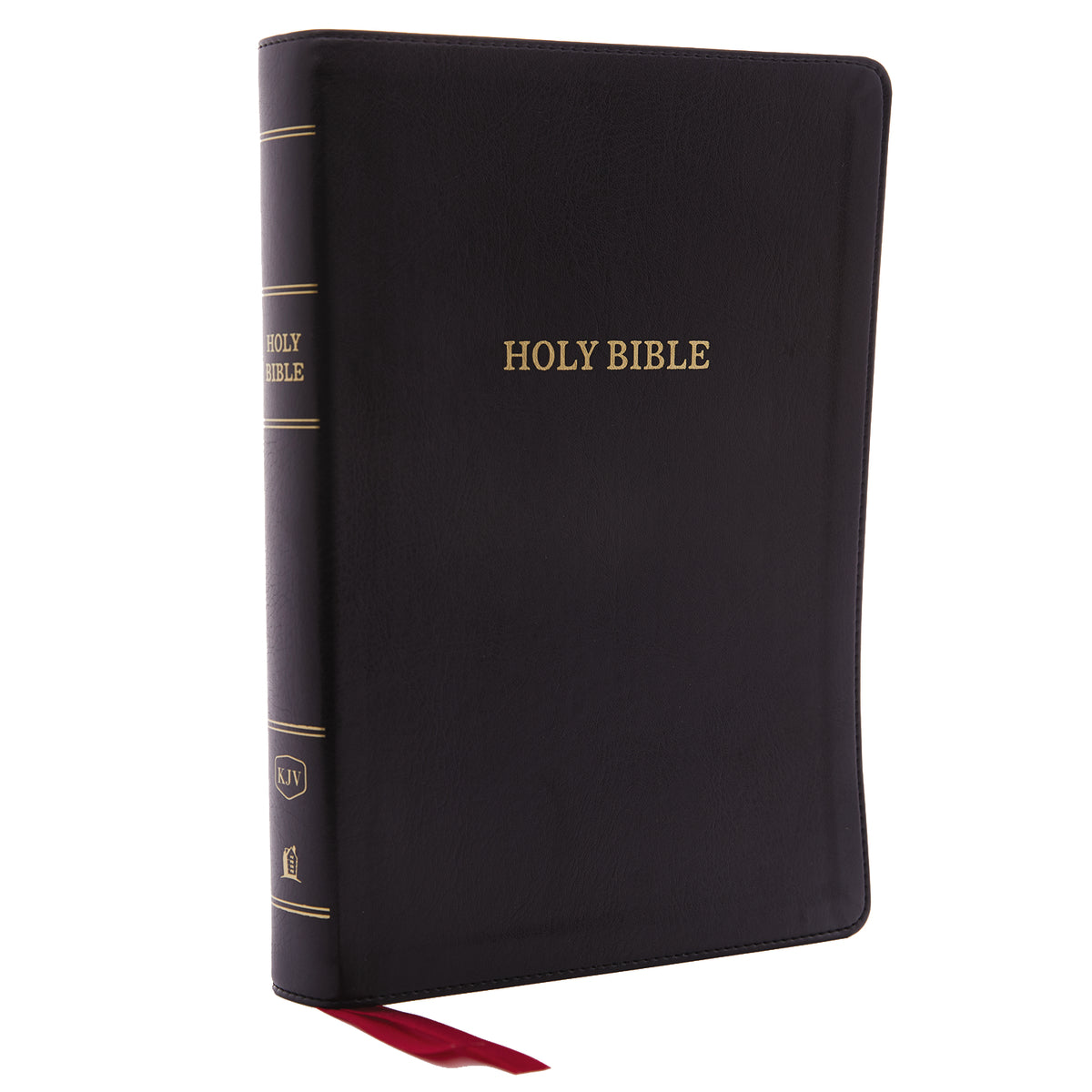 KJV, Deluxe Reference Bible, Center-Column Giant Print, Red Letter Edition, Comfort Print – Leathersoft™, Black
