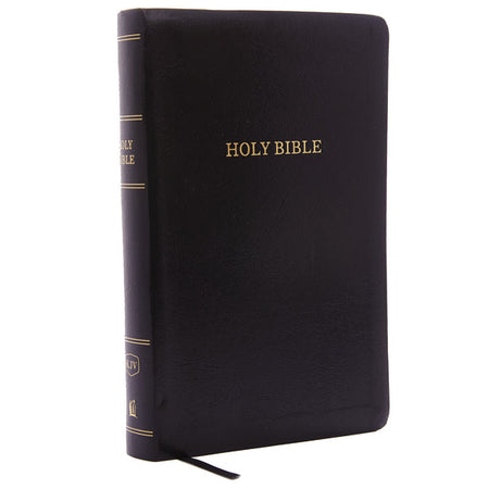 KJV, Reference Bible, Personal Size Giant Print, Red Letter Edition, Comfort Print – Leatherflex, Black by HarperCollins