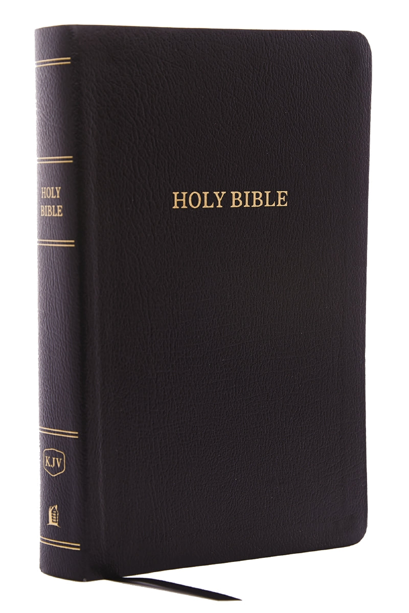 KJV, Reference Bible, Personal Size Giant Print, Red Letter Edition, Comfort Print – Bonded Leather, Black by HarperCollins