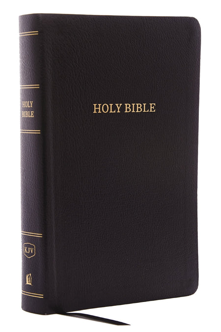 KJV, Reference Bible, Personal Size Giant Print, Red Letter Edition, Comfort Print – Bonded Leather, Black by HarperCollins