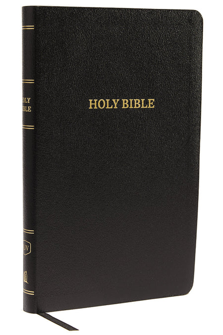KJV, Thinline Reference Bible, Red Letter Edition, Comfort Print – Bonded Leather, Black by HarperCollins
