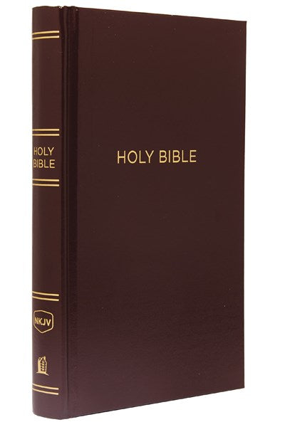 NKJV, Pew Bible, Hardcover, Burgundy, Red Letter, Comfort Print:  Holy Bible, New King James Version
