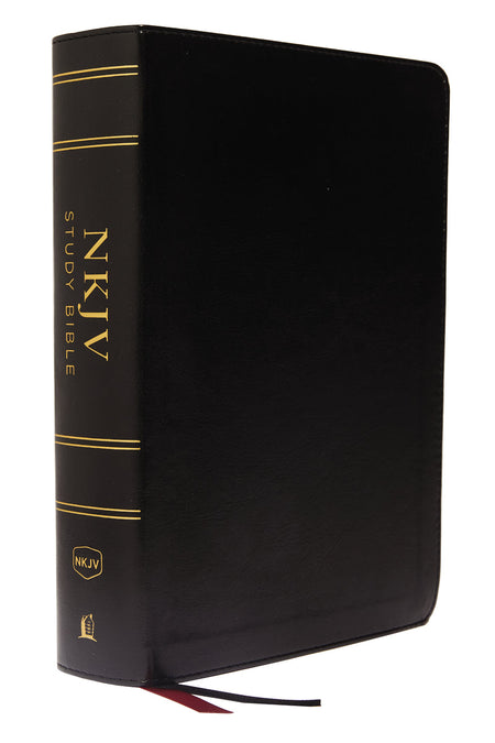 NKJV Study Bible, Full-Color, Comfort Print: The Complete Resource for Studying God’s Word – Leathersoft™, Black