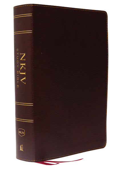 NKJV Study Bible, Full-Color, Comfort Print: The Complete Resource for Studying God’s Word – Bonded Leather, Burgundy, Thumb