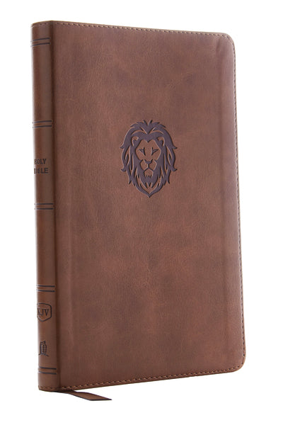 KJV, Thinline Bible Youth Edition, Red Letter Edition, Comfort Print – Leathersoft™, Brown by HarperCollins