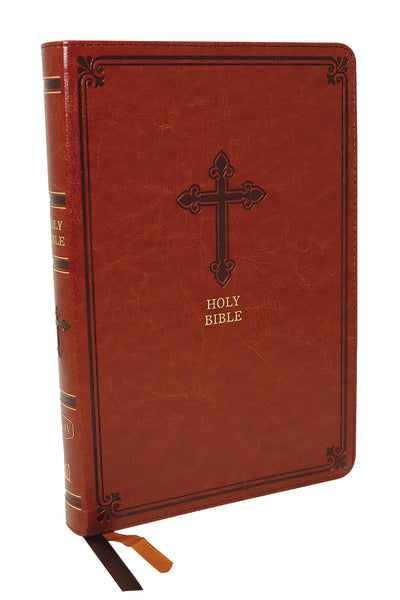 KJV, Thinline Bible, Red Letter Edition, Comfort Print: Holy Bible, King James Version – Leathersoft™, Chestnut
