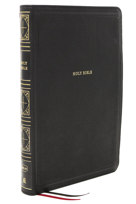 NKJV, Thinline Bible, Giant Print, Red Letter Edition, Comfort Print – Leathersoft™, Black by HarperCollins