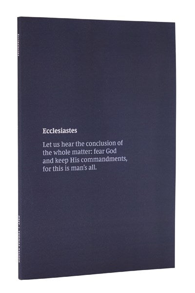 NKJV Bible Journal - Ecclesiastes, Paperback, Comfort Print:  Holy Bible, New King James Version