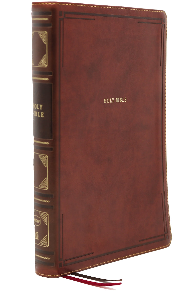 NKJV, Thinline Bible, Large Print, Red Letter Edition, Comfort Print: Holy Bible, New King James Version – Leathersoft™