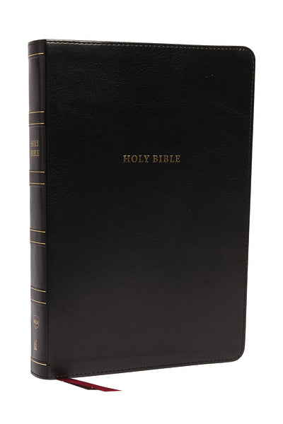 NKJV Holy Bible, Super Giant Print Reference Bible, 43,000 Cross References, Red Letter, Comfort Print – Leathersoft™, Black