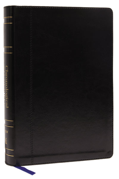 NIV, Chronological Study Bible, Comfort Print: Holy Bible, New International Version – Leathersoft™, Black by HarperCollins