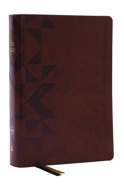 NKJV, The Bible Study Bible, Comfort Print: A Study Guide for Every Chapter of the Bible – Leathersoft™, Saddle Brown
