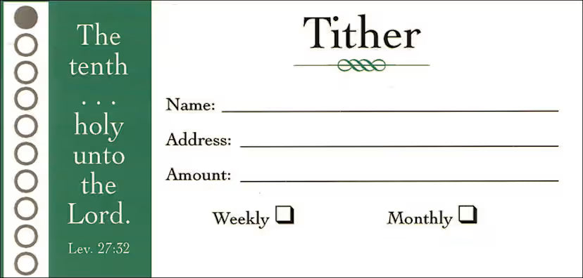 Offering Envelope: Tither: Leviticus 27:32 (KJV)