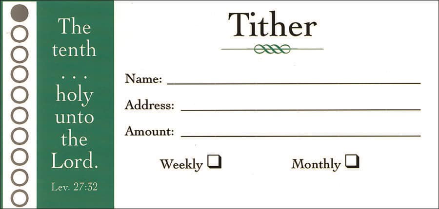 Offering Envelope: Small: Tither: Leviticus 27:32 (KJV) by Broadman and Holman