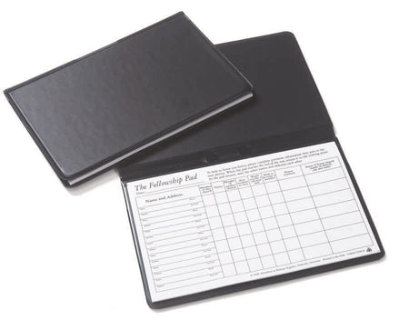 Attendance Vinyl Pad Holders - Black - Pack of 5 by Broadman and Holman