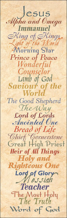 General Worship Bookmark: Names of Jesus (Package of 25) by Broadman and Holman