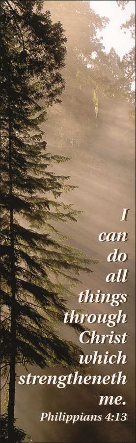 General Worship Bookmark: Philippians 4:13 (Package of 25): Philippians 4:13 (KJV) by Broadman and Holman