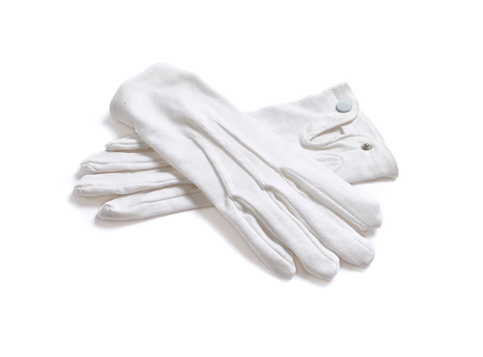 White Gloves - X-Large Cotton