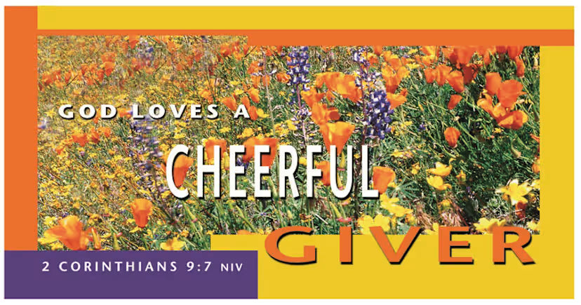 Offering Envelope: Cheerful Giver - Bill-Size (Package of 100): 1 Corinthians 9:7 (NIV)