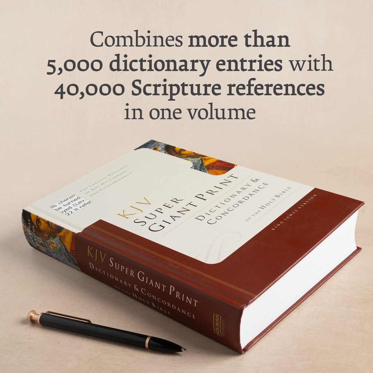 KJV Super Giant Print Dictionary & Concordance by Broadman and Holman, product view 5