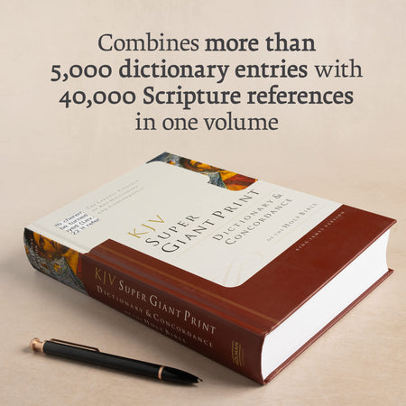 KJV Super Giant Print Dictionary & Concordance by Broadman and Holman, product view 5