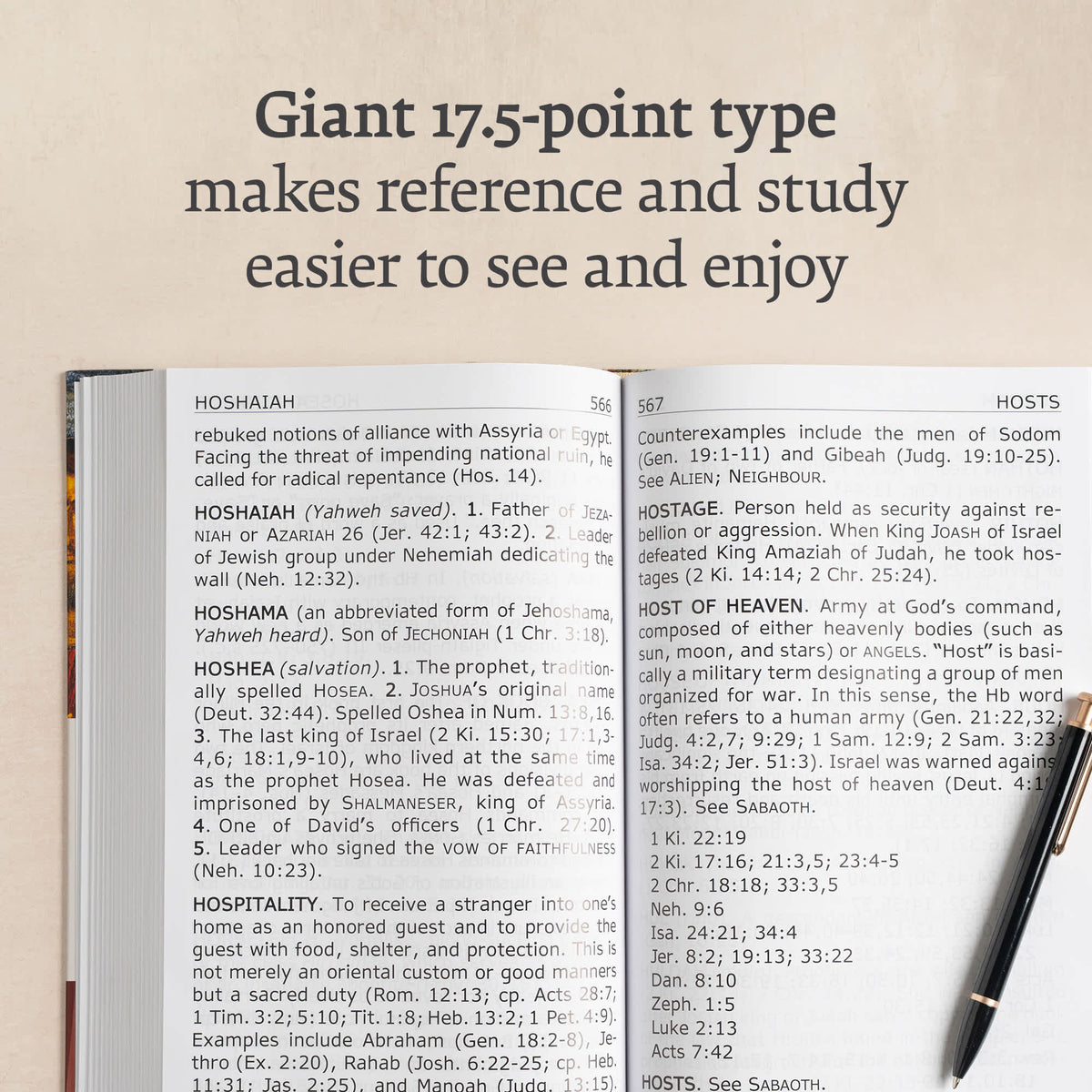 KJV Super Giant Print Dictionary & Concordance by Broadman and Holman, product view 6