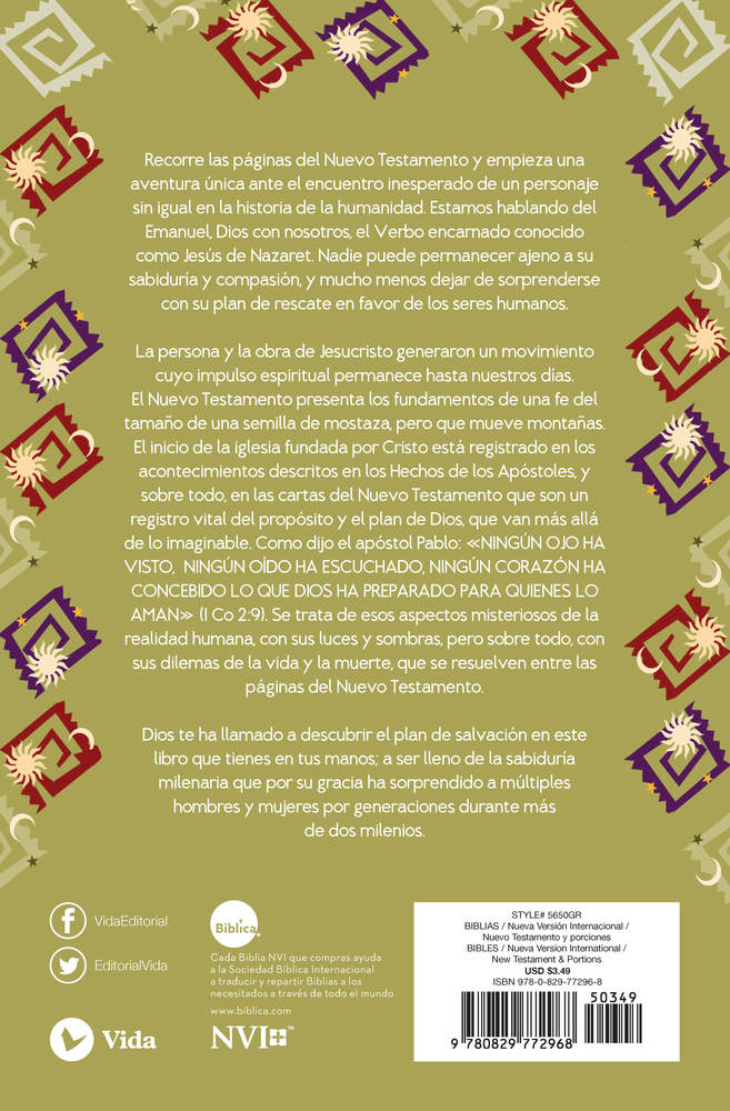 NVI, Nuevo Testamento, Revisión 2022, Tapa Rústica, Verde by HarperCollins, product view 2