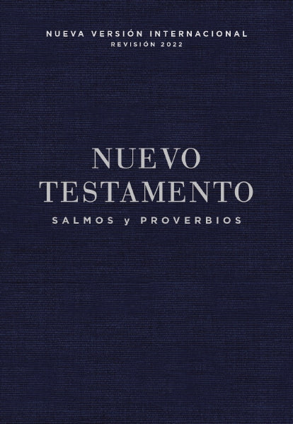 NVI, Nuevo Testamento de bolsillo, con Salmos y Proverbios, Revisión 2022, Tapa Rústica, Azul añil, product view 2