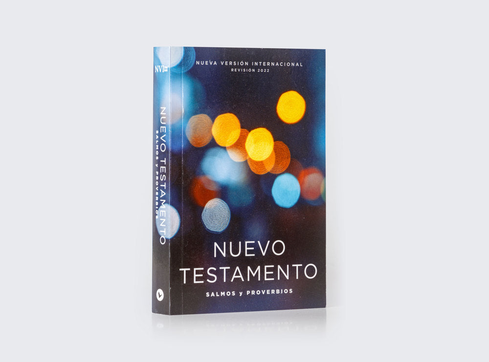 NVI, Nuevo Testamento de bolsillo, con Salmos y Proverbios, Revisión 2022, Tapa Rústica, Luces brillantes, product view 4