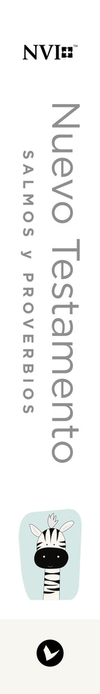 NVI, Nuevo Testamento de bolsillo, con Salmos y Proverbios, Revisión 2022, Leathersoft, Blanco, Bebés, product view 2