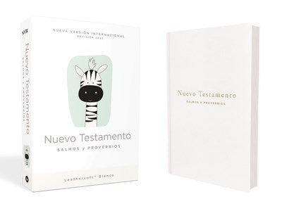NVI, Nuevo Testamento de bolsillo, con Salmos y Proverbios, Revisión 2022, Leathersoft, Blanco, Bebés