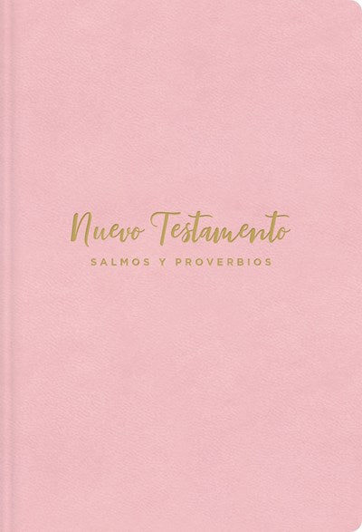 NVI, Nuevo Testamento de bolsillo, con Salmos y Proverbios, Revisión 2022, Leathersoft, Rosado, Niñas