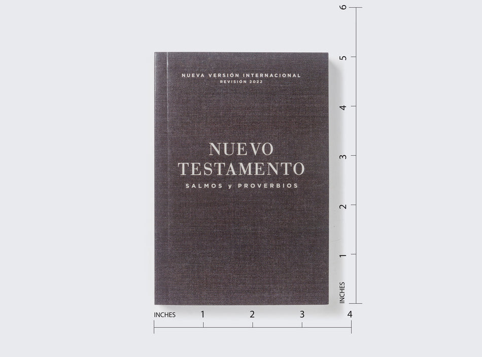 NVI, Nuevo Testamento de bolsillo, con Salmos y Proverbios, Revisión 2022, Tapa Rústica, Negro, product view 2