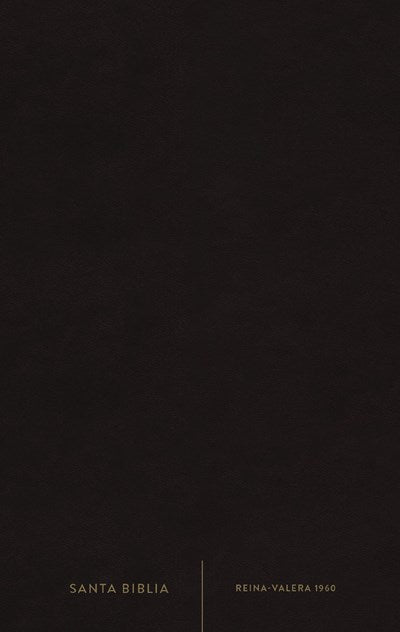 RVR60, Santa Biblia, Premio y Regalo, Letra grande, Leathersoft, Negro, Palabras de Jesús en Rojo, Comfort Print