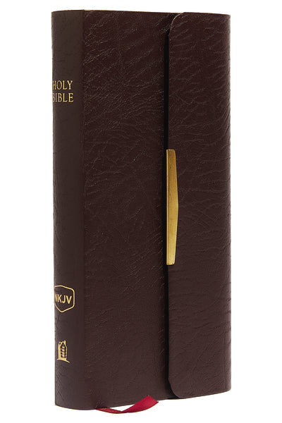 NKJV, Checkbook Bible, Compact, Wallet Style, Red Letter Edition: Holy Bible, New King James Version – Bonded Leather