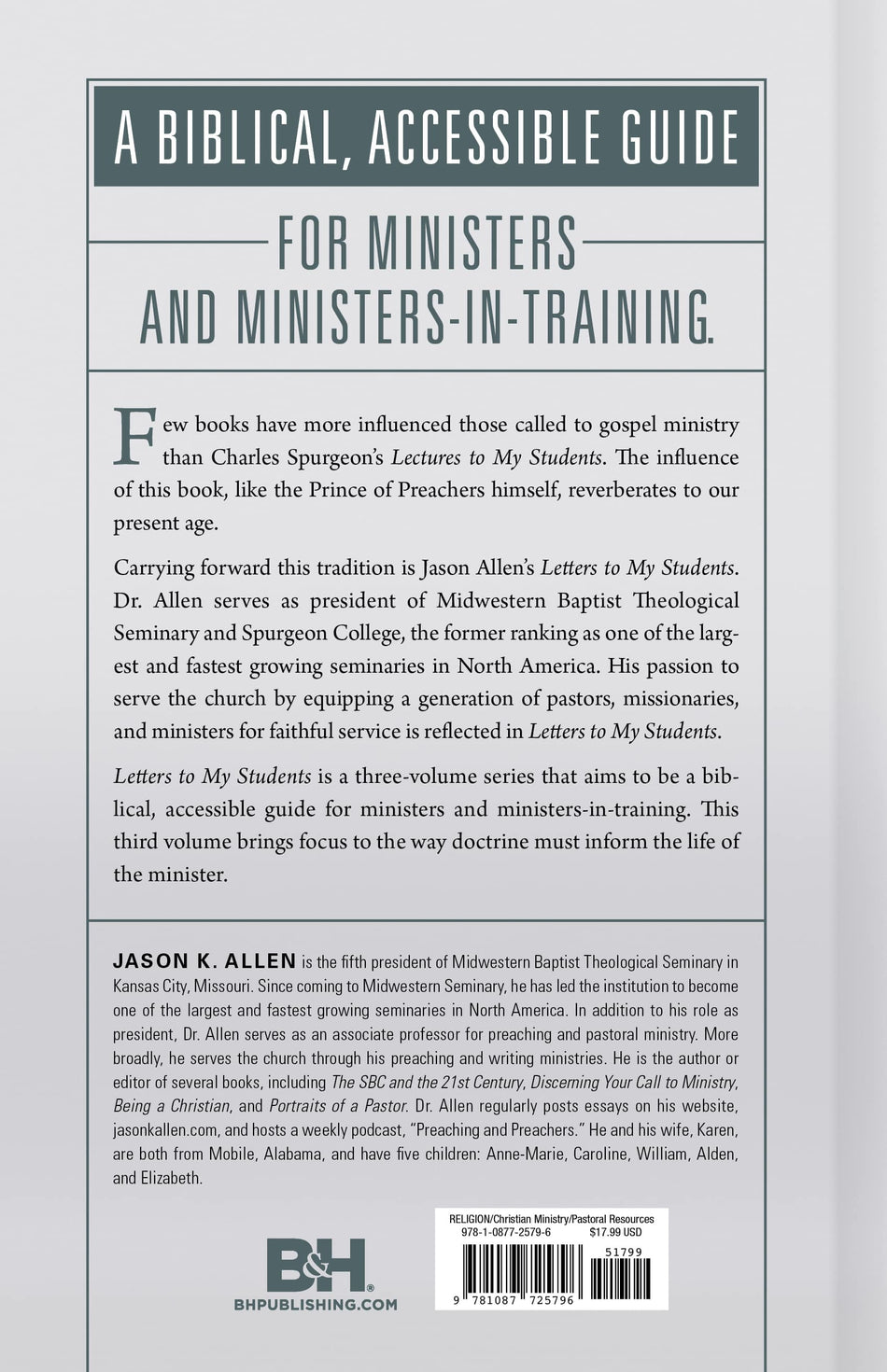 Letters to My Students, Volume 3 by Broadman and Holman, product view 2