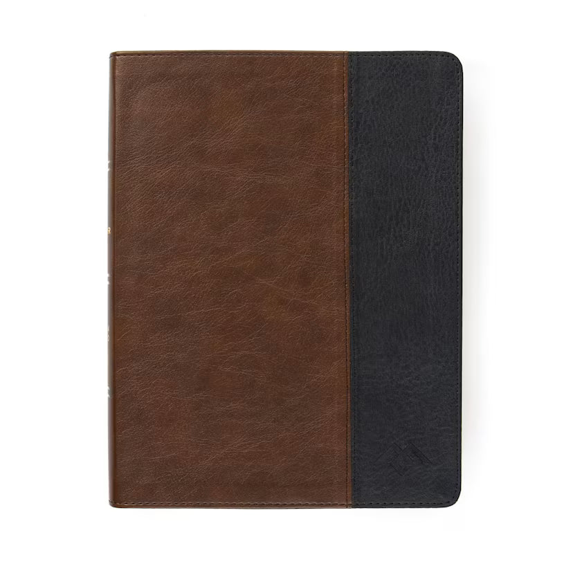 CSB Men of Character Bible, Brown/Black LeatherTouch