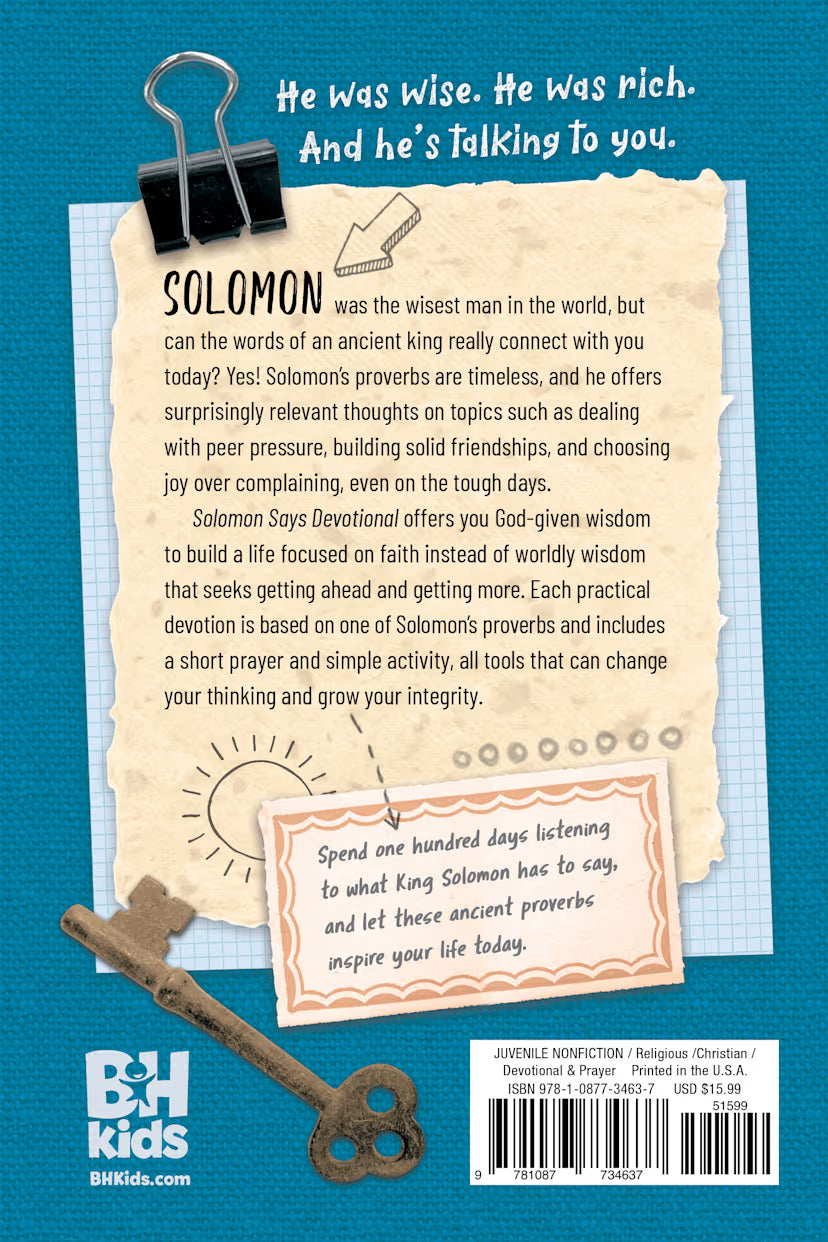 Solomon Says Devotional: 100 Days of Wisdom from the World's Wisest King