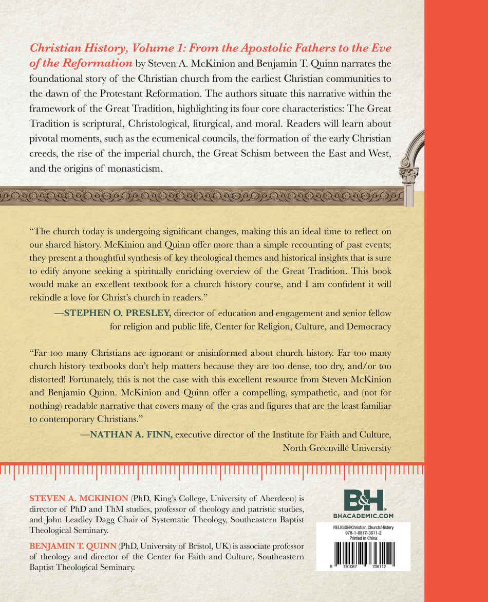 Christian History, Volume 1: From the Apostolic Fathers to the Eve of the Reformation by Broadman and Holman, product view 2