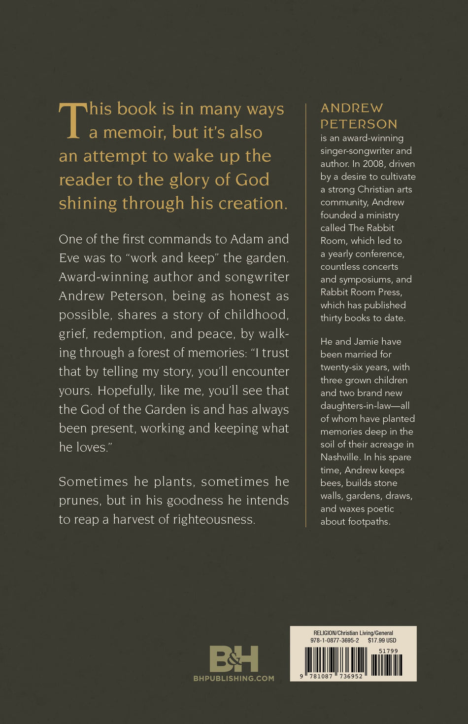 The God of the Garden by Broadman and Holman, product view 2