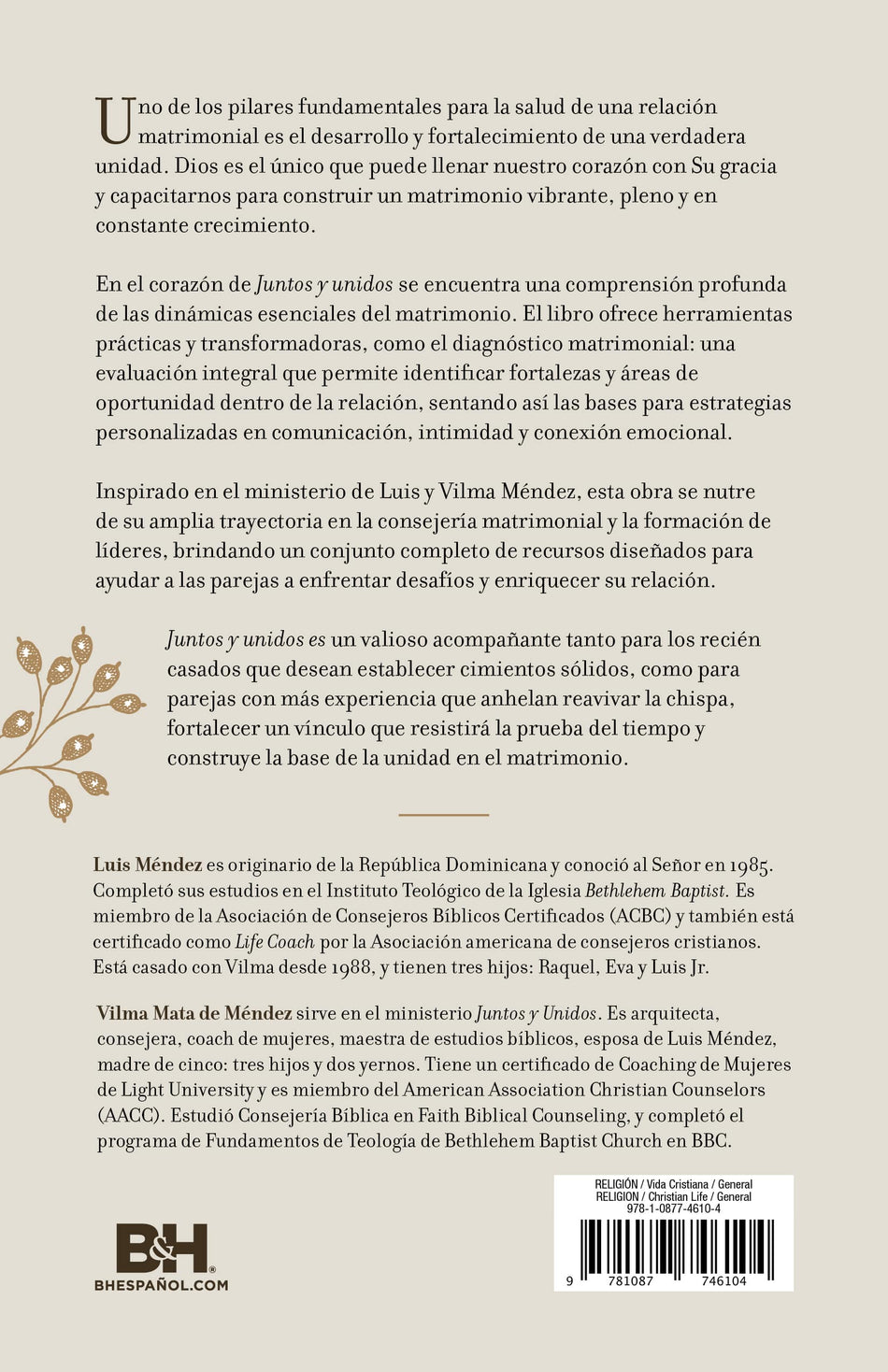 Juntos y unidos: Edificando matrimonios para la gloria de Dios by Broadman and Holman, product view 2