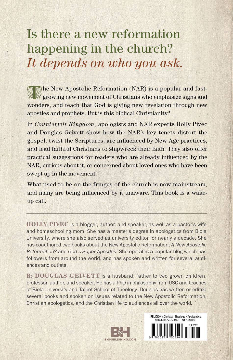 Counterfeit Kingdom by Broadman and Holman, product view 2