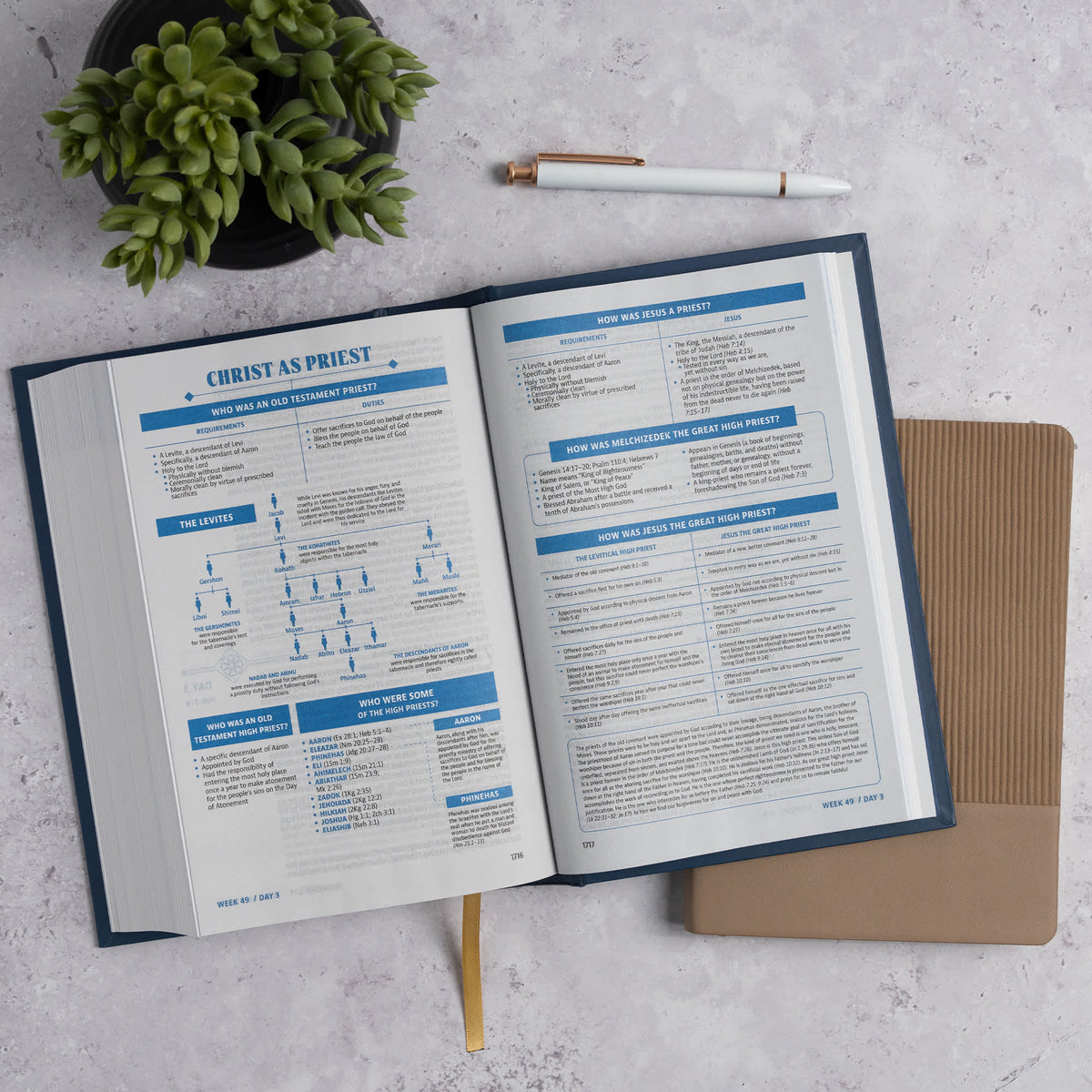 CSB Jesus Daily Bible, Hardcover by Broadman and Holman, product view 3