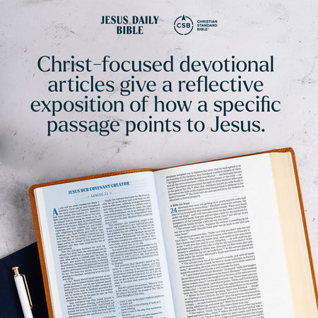 CSB Jesus Daily Bible, Hardcover by Broadman and Holman, product view 4